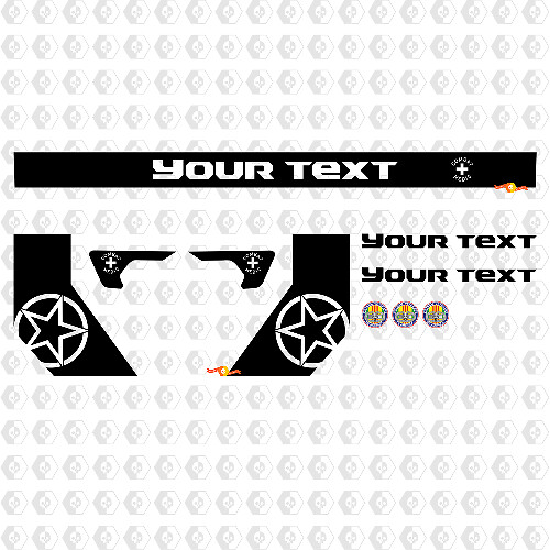 Jeep Gladiator Combat Medic Kit Custom Style Vinyl Graphics Decals Stickers
