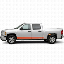 Laaggewijze Lightning Deur- en Rocker Paneel Vinyl Strepen voor Chevrolet Silverado 1500 GMT900 2007-2013_4