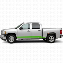 Laaggewijze Lightning Deur- en Rocker Paneel Vinyl Strepen voor Chevrolet Silverado 1500 GMT900 2007-2013_6