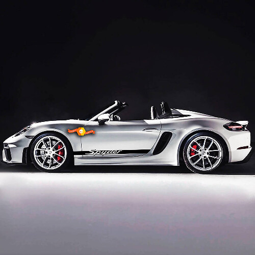 Porsche Spyder zijstrepen kit sticker sticker
