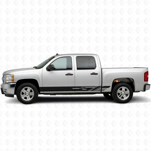 Diagonaal geplaatste vinylstrepen voor deuren en dorpels voor Chevrolet Silverado 1500 GMT900 2007-2013_2