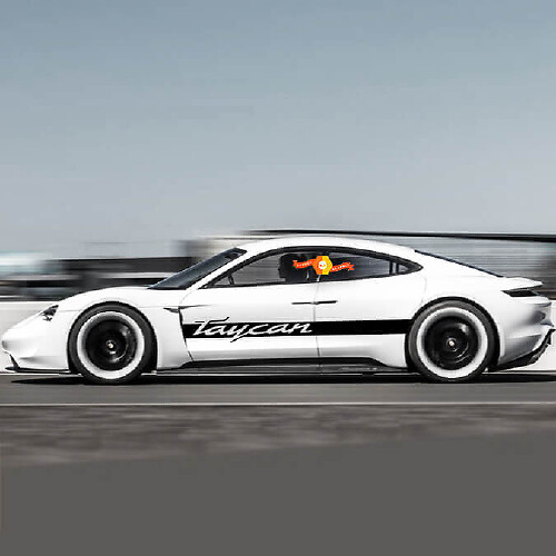 Porsche Taycan zijstrepen kit sticker sticker
