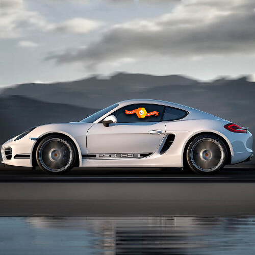 Porsche Cayman Boxster 987 Side Stripes Kit sticker sticker
