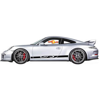 Set van Porsche 911 GT3 sticker met zijstrepen
