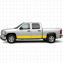 Verspringende Sleufdeur- en Rockerpaneel Vinylstrepen voor Chevrolet Silverado 1500 GMT900 2007-2013_3