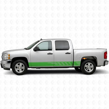 Verspringende Sleufdeur- en Rockerpaneel Vinylstrepen voor Chevrolet Silverado 1500 GMT900 2007-2013_6