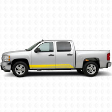 Parallelle Contourstreep S2 Zijvinylsticker voor Chevrolet Silverado 1500 GMT900 2007-2013_3