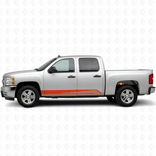 Parallelle Contourstreep S2 Zijvinylsticker voor Chevrolet Silverado 1500 GMT900 2007-2013_4