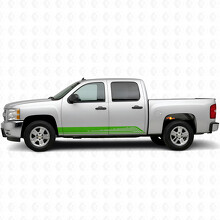 Parallelle Contourstreep S2 Zijvinylsticker voor Chevrolet Silverado 1500 GMT900 2007-2013_6