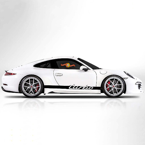 Turbo Stijl Zijstrepen Vinyl Decal Kit voor Porsche
