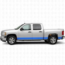 Slanke Accent Deur- en Dorpel Vinyl Strepen voor Chevrolet Silverado 1500 GMT900 2007-2013_5