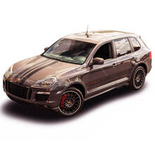 Porsche Cayenne GTS Design Edition 3 Racing zijkap strepen sticker
 2