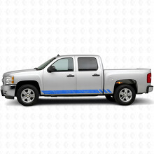 Topografische Band Deur- & Sierlijst Vinyl Strepen voor Chevrolet Silverado 1500 GMT900 2007-2013_5