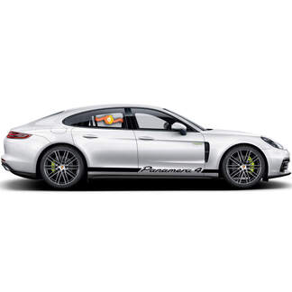 Porsche Panamera 4 E Hybrid Rocker Panel Racing zijstrepen sticker sticker
