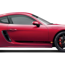 Porsche 718 Cayman T Zijstrepen Kit Decal Sticker
 3