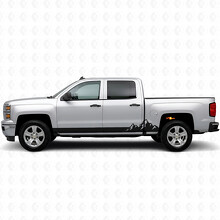 Mountain Range Deur- en Sierlijst Vinyl Strepen voor Chevrolet Silverado 1500 K2XX 2014-2019_2