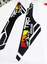 TRD Overland editie Mountain Vintage Colors BedSide Side Vinyl Stickers Sticker geschikt voor Toyota Tacoma Tundra alle jaren
 3