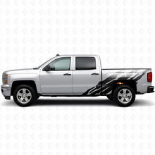 Getande Vinyl Strepen op Zijpanelen voor Chevrolet Silverado 1500 K2XX 2014-2019_2