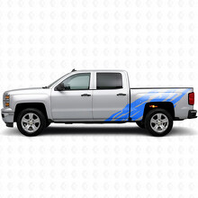Getande Vinyl Strepen op Zijpanelen voor Chevrolet Silverado 1500 K2XX 2014-2019_5