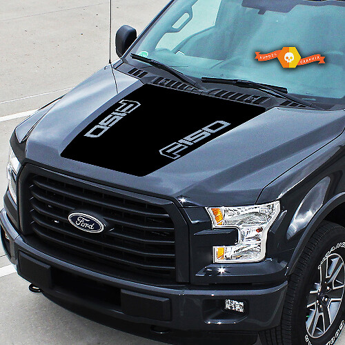 F150 Midden Motorkap Strepen Vinyl Sticker voor Musclecar Truck