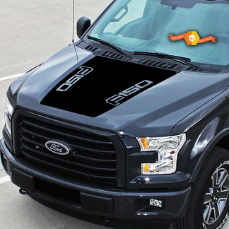 Geschikt voor Ford F-150 Center Hood Graphics Vinyl Decals Truck Stickers 2015 - 2020
