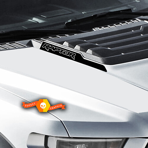 Contourletters Motorkap Koelvinylstickers voor Musclecar Raptor