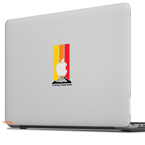 Retro vintage Tacoma sticker sticker voor MacBook
