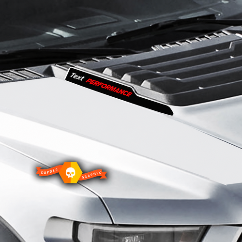 Text PRESTATIE Motorkap Paar Motorkap Vinyl Decal voor Ford Truck