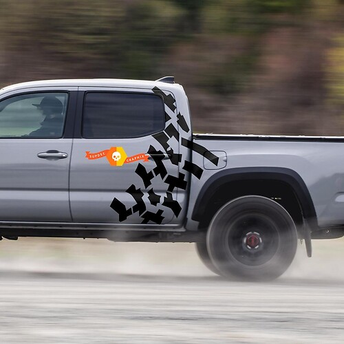 Bandenbanden Zij Vinyl Sticker voor Toyota Tacoma