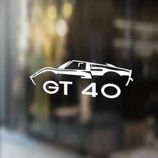 Ford GT 40 omtrek sticker sticker muur afbeelding
