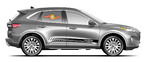 2x side Ford Escape Vinyl Stripes body sticker vinyl grafische sticker Aangepaste tekststijl 1
