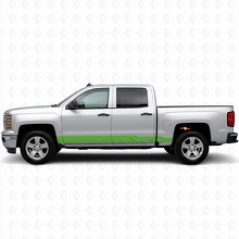 Angular Lightning Deur- en Zijscherm Vinyl Strepen voor Chevrolet Silverado 1500 K2XX 2014-2019_6