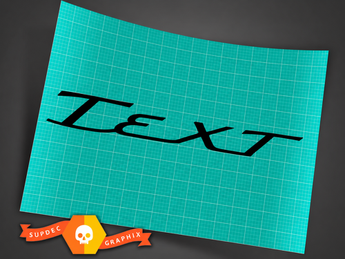 Aangepaste Tekst Voorruitlettering Decal Sticker voor Musclecar paard