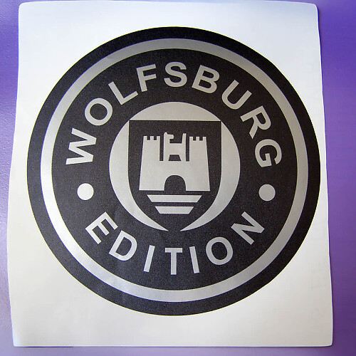 Wolfsburg Edition Vinylsticker voor Volkswagen
