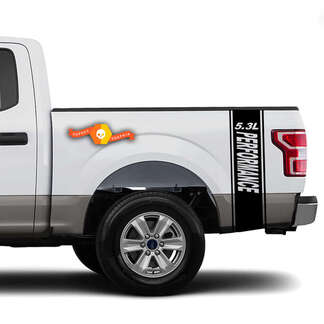 5.3 Performance racer Bed Side Stripes Truck-stickers - Past op Ram Chevy Ford Jeep Gladiator
