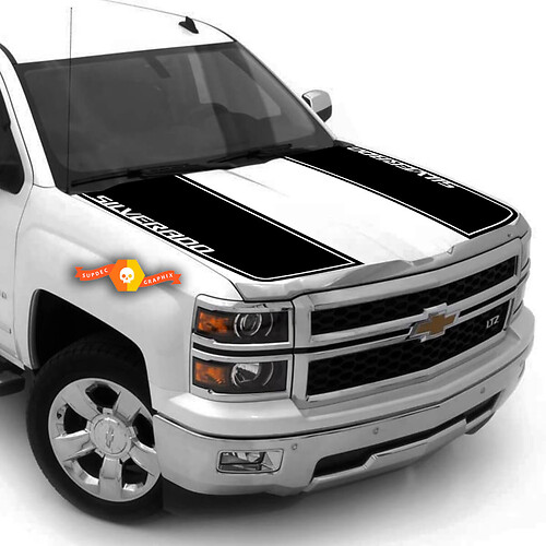 Z71 2007 - 2013 Chevy Silverado Hood Stripe Stickers Decals Rally 2 Stijlen 2500
