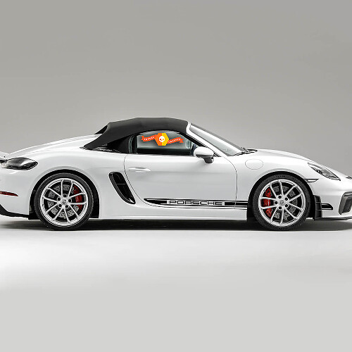 Gemerkte Zijstrepen Vinyl Decal Kit Voor Porsche 718 Spyder