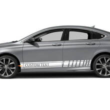 2X meerdere kleuren grafische auto vinyl sticker voor Chrysler 200 300
 2