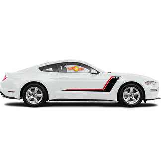 Nieuwe ford mustang accessoire strepen grafische stickers mustang / zoals roush streep
