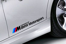 BMW Motorsport stijl dorpel zijsticker set voor BMW M modellen