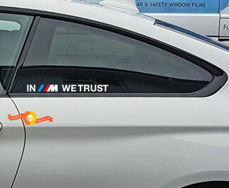 In ///M We Trust BMW M Power M Performance grappige vinylstickers
