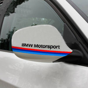 BMW MOTORSPORT Power Mirror Cover sticker sticker ZWART (PAAR)
