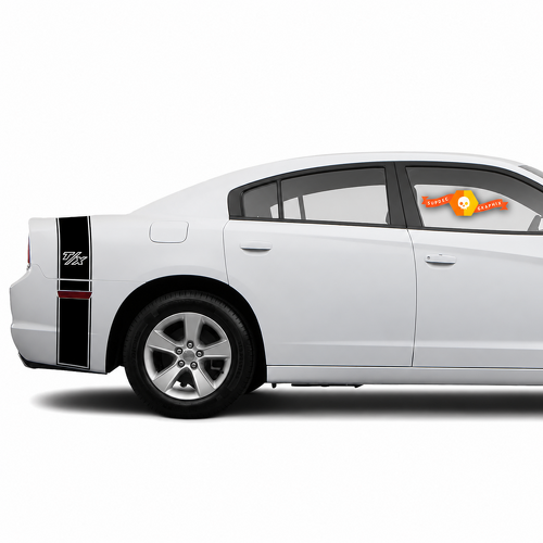 T/X Reflector Cutout Tail Band Kit Achterspatbord Kofferbak Vinylsticker voor Dodge Charger 2011-2014