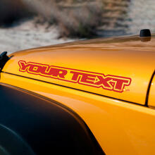 Aangepaste motorkap omlijningstekst vinyl stickers set voor Jeep Wrangler_3