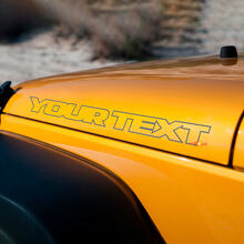 Aangepaste Kap Outlinetekst Vinyl Sticker Set voor Jeep Wrangler_2