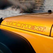 Aangepaste Kap Outlinetekst Vinyl Sticker Set voor Jeep Wrangler_3