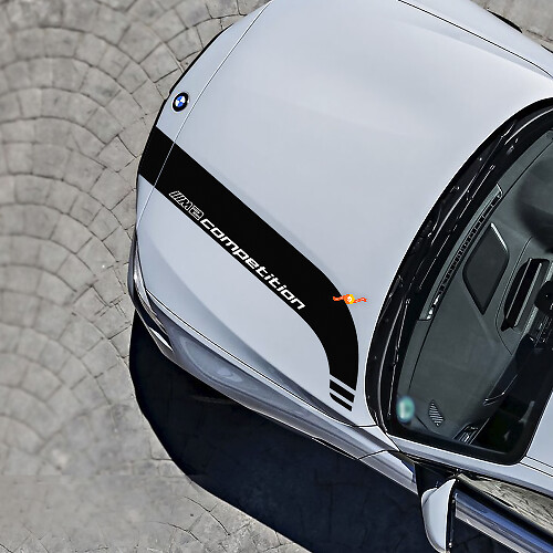 Motorkap Racing Stripe Sticker voor BMW M2 Competition