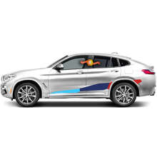 BMW M Performance zijstreep vinyl decal kit voor BMW X5 X6 G05 G06 F95 F96_2
