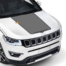2017 2018 2019 2020 Jeep Compass Latitude TRAILHAWK Vinyl Hood Decal Sticker Grafische Streep Hoge kwaliteit Wrap Vinyl
 2