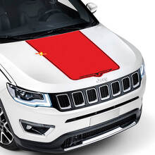 Custom Hawk Stijl Motorkap Vinyl Decal voor Jeep Compass Trailhawk 2017-2020_3